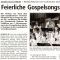 Zeitungsberichte 2001